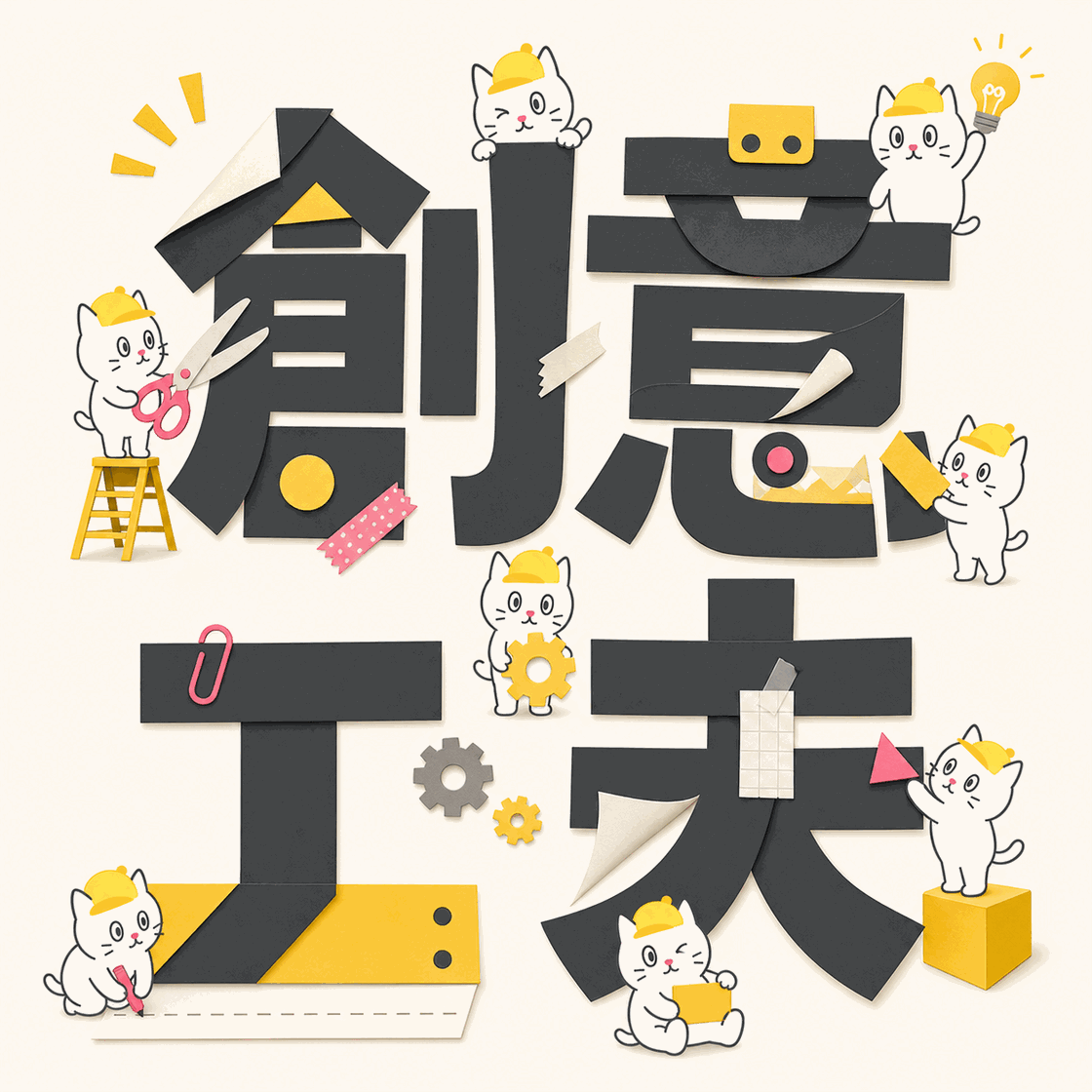 創意工夫 — PINO のものづくり。ぴのくんと道具たちのポスター