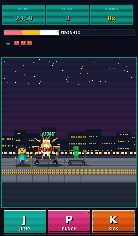 Sidewalk Defender 通常プレイ画面